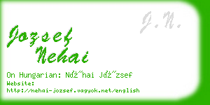 jozsef nehai business card